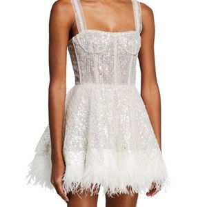 NEW Bronx & Banco Bridal Mini Dress white